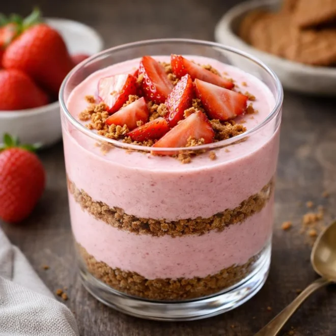 Mousse aux fraises et yaourt grec : légère & onctueuse