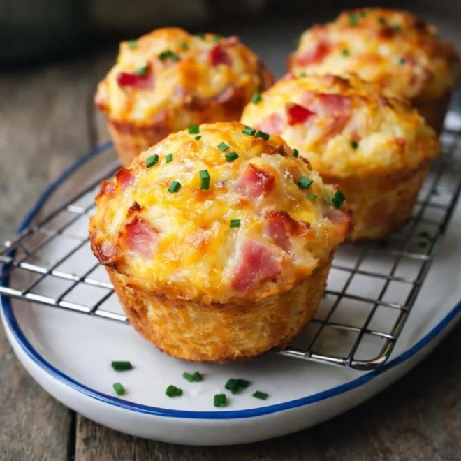 Recette muffins jambon fromage moelleux et gratinés