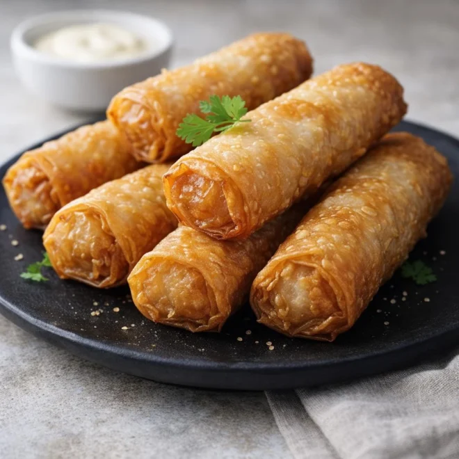 Nems au poulet croustillants : recette aux galettes de riz