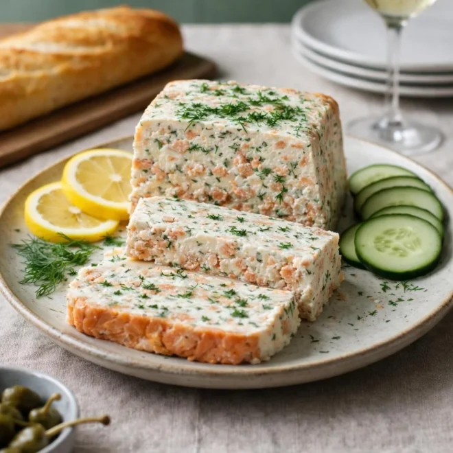 Pain de saumon froid à l’aneth (sans cuisson, façon terrine)