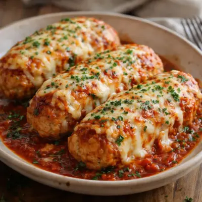 Recette pains de viande de poulet à l’ail et au parmesan