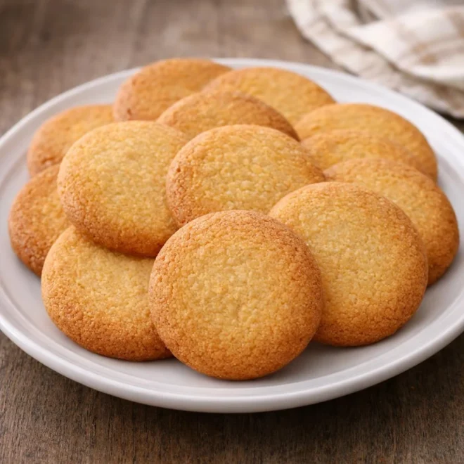 Palets bretons maison au beurre demi-sel, sablés et dorés