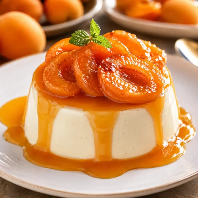 Panna cotta aux abricots la recette facile, crémeuse et ultra gourmande