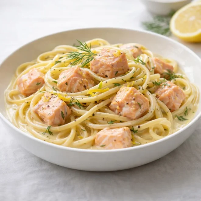 Pâtes saumon crème citron : recette facile et onctueuse