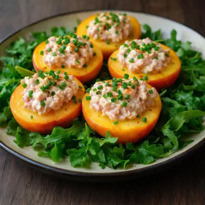Pêches au thon légères : recette fraîche et raffinée