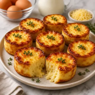Petits Flans au Fromage