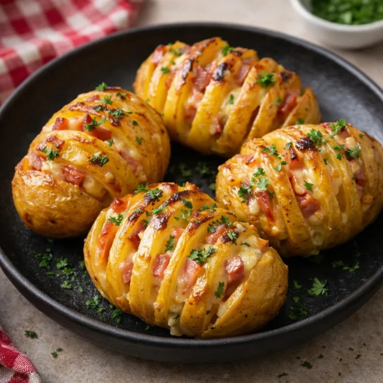 Recette pommes de terre en spirale au four (lard & fromage)