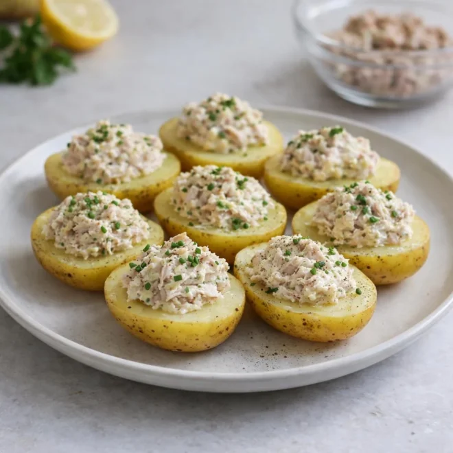 Pommes de terre farcies froides au thon : recette