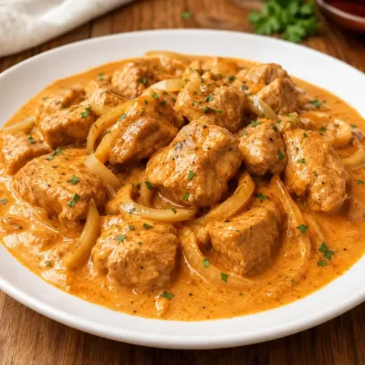 Porc sauce Paprika : la recette crémeuse, facile et savoureuse