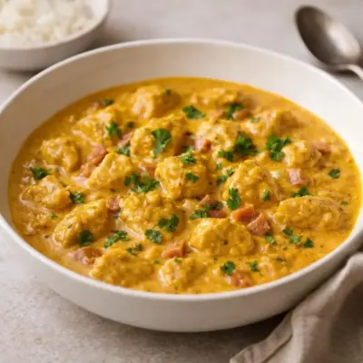 Poulet au curry à la crème : sauce onctueuse (facile)