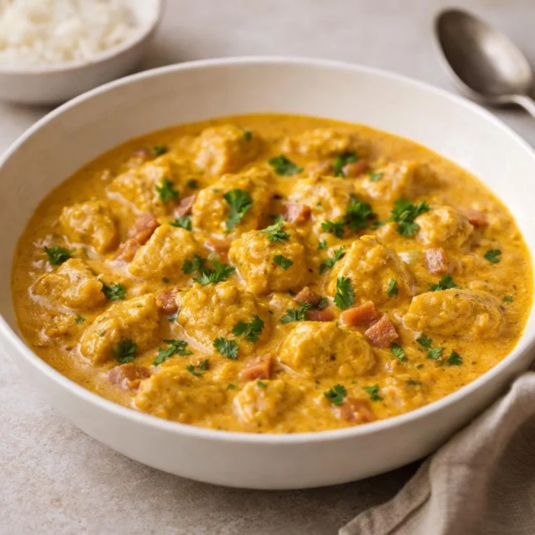 Poulet au curry à la crème : sauce onctueuse (facile)