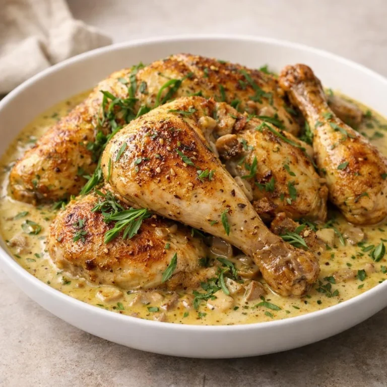 Poulet fermier à la moutarde et à l’estragon