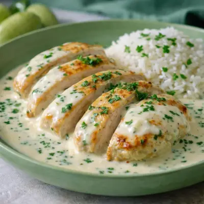 poulet à la sauce Boursin crémeuse à l’ail