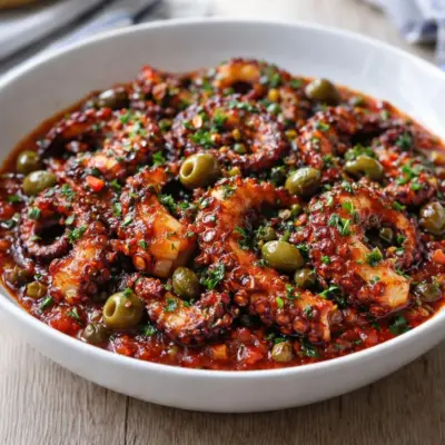 Poulpe sauté à l’ail et aux épices : tendre & savoureux