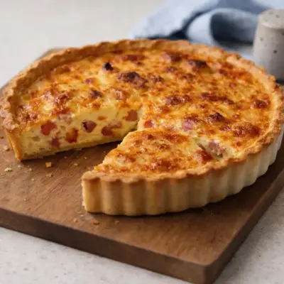 Recette quiche lorraine maison : pâte croustillante