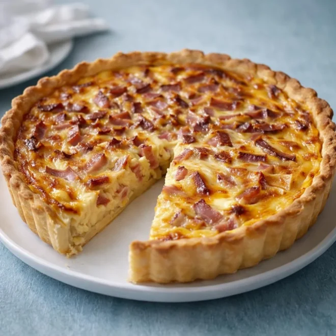 Recette quiche lorraine traditionnelle maison facile