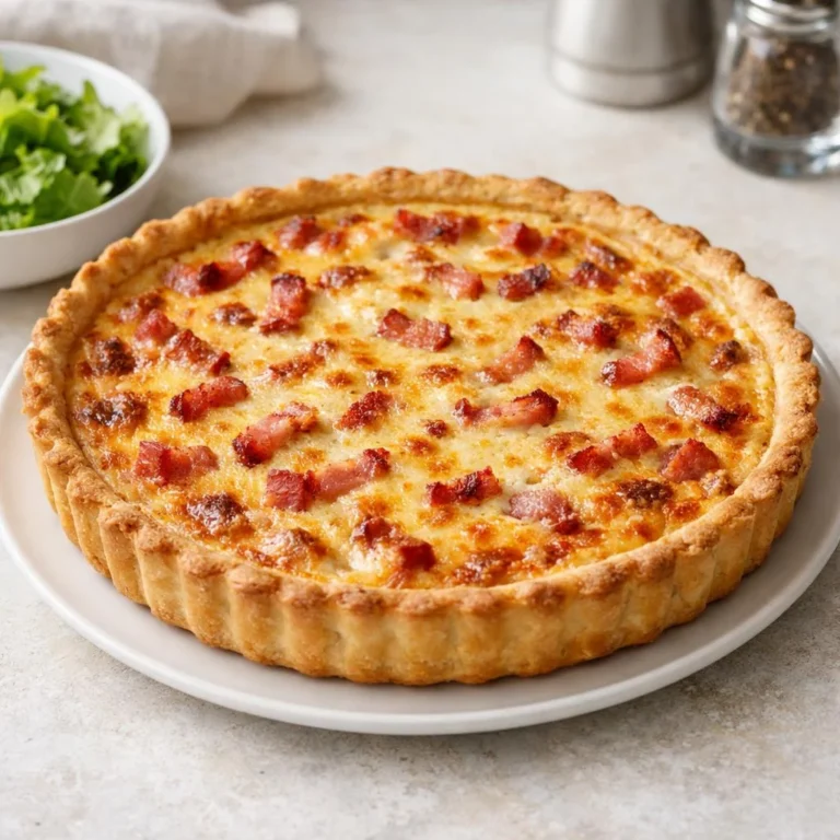 Recette quiche lorraine traditionnelle crémeuse