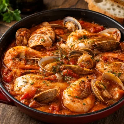 Ragoût de fruits de mer à la tomate : la recette méditerranéenne facile et savoureuse