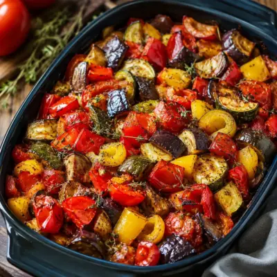 Ratatouille Confite au Four : la recette fondante et parfumée facile
