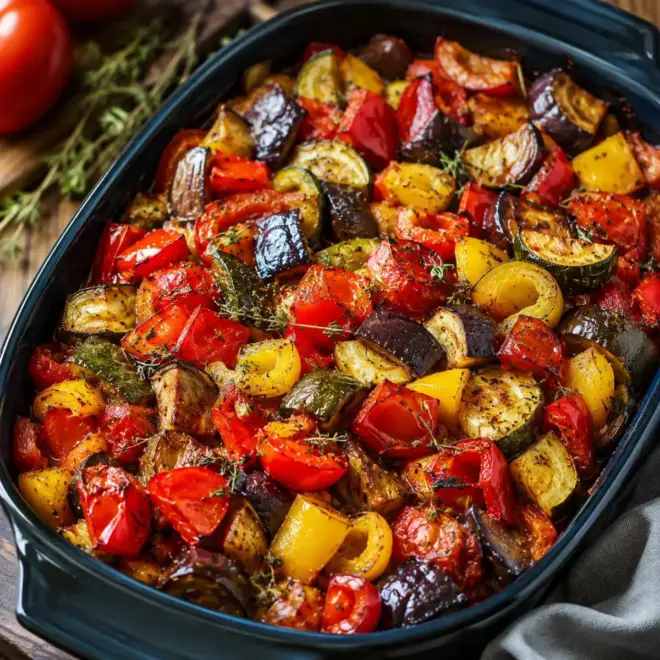 Ratatouille Confite au Four : la recette fondante et parfumée facile