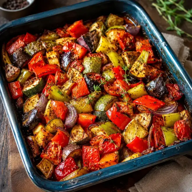 Ratatouille confite au four