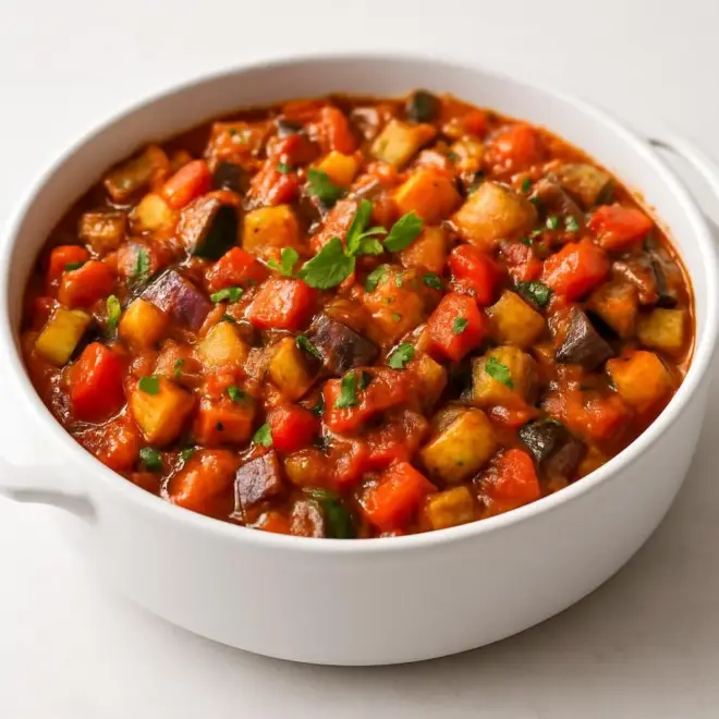 Ratatouille confite au four, ultra-fondante aux parfums du Sud