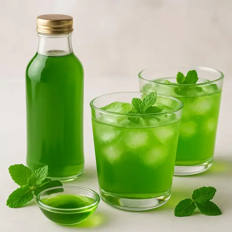 Recette de sirop de menthe maison (menthe fraîche, sucre et citron)
