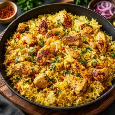 Riz Pilaf au Poulet et Épices : la recette facile, parfumée et familiale
