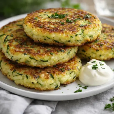 Röstis de courgettes au four : croustillants et faciles