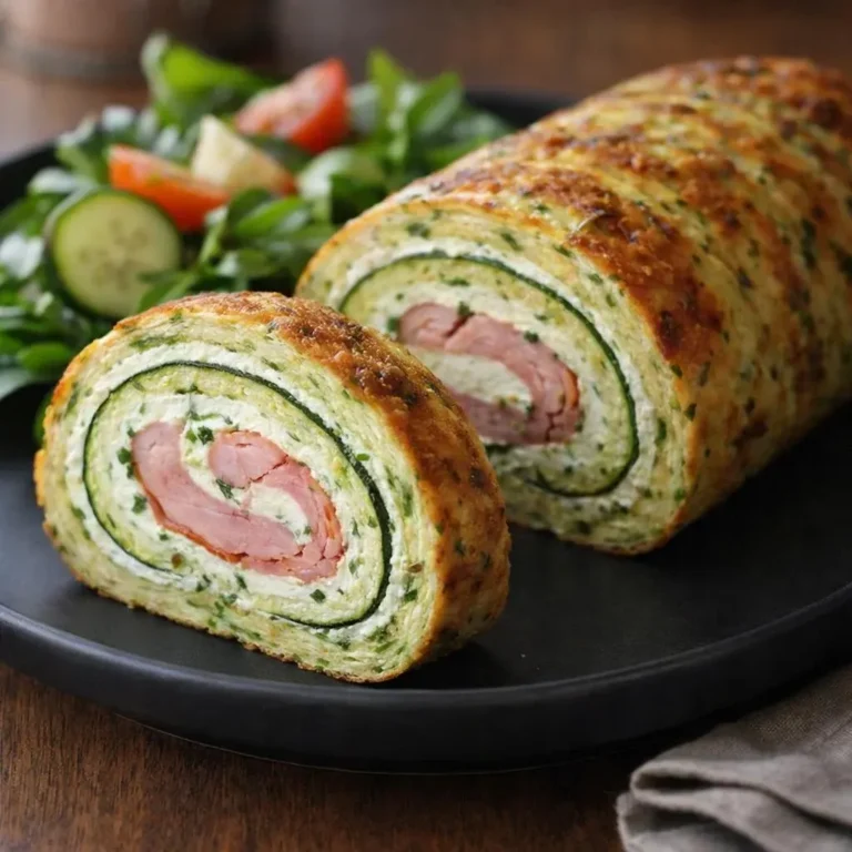 Roulés de courgettes au jambon : moelleux au fromage