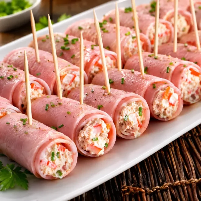 Roulés de Jambon au surimi et au thon : recette froide facile et gourmande