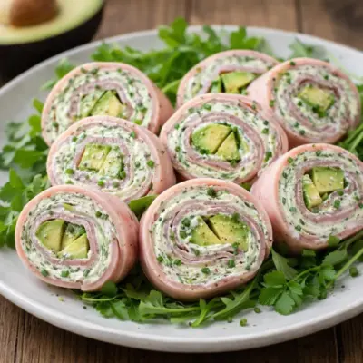 Roulés de jambon avocat fromage frais : recette facile