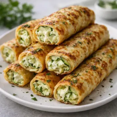 Roulés feuilletés aux courgettes et chèvre