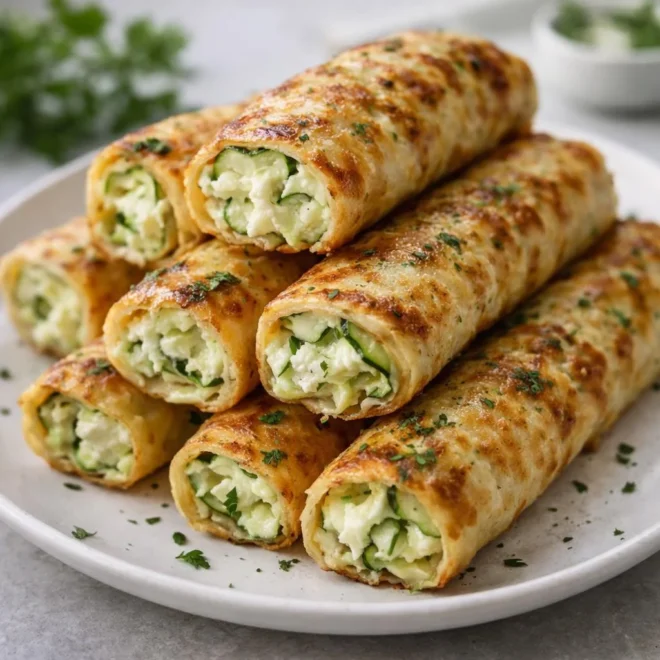 Roulés feuilletés aux courgettes et chèvre (torsades croustillantes au four)