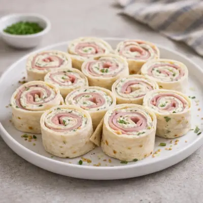 Roulés au jambon et fromage frais : recette facile