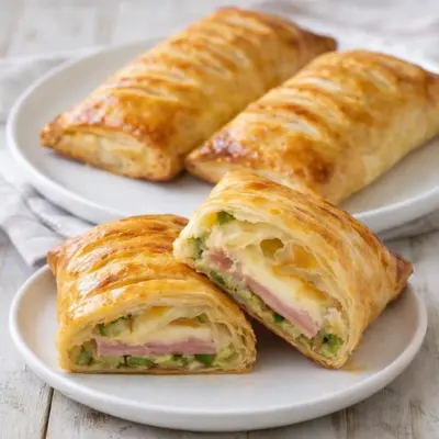 Rustici aux courgettes et prosciutto cotto au four