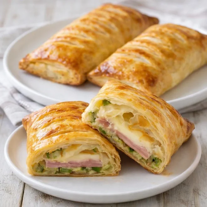 Rustici aux courgettes et prosciutto cotto (chaussons italiens feuilletés)