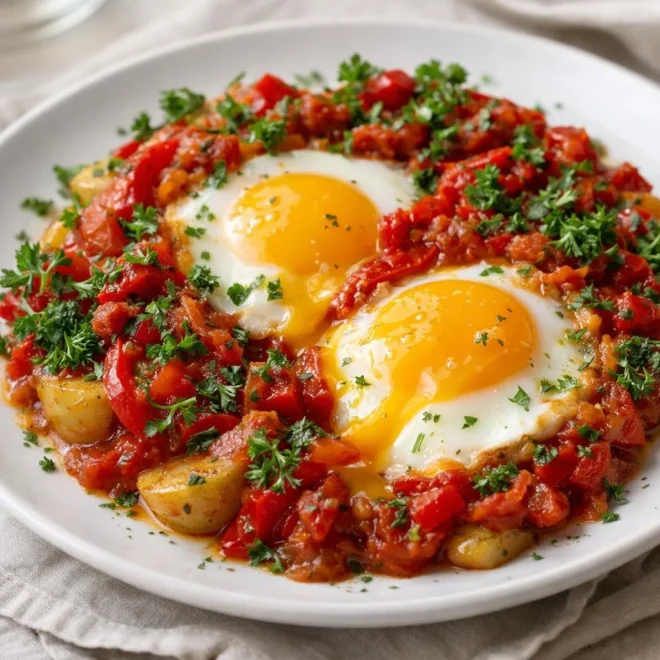 Salade campagnarde tiède : pommes de terre, tomates & œufs