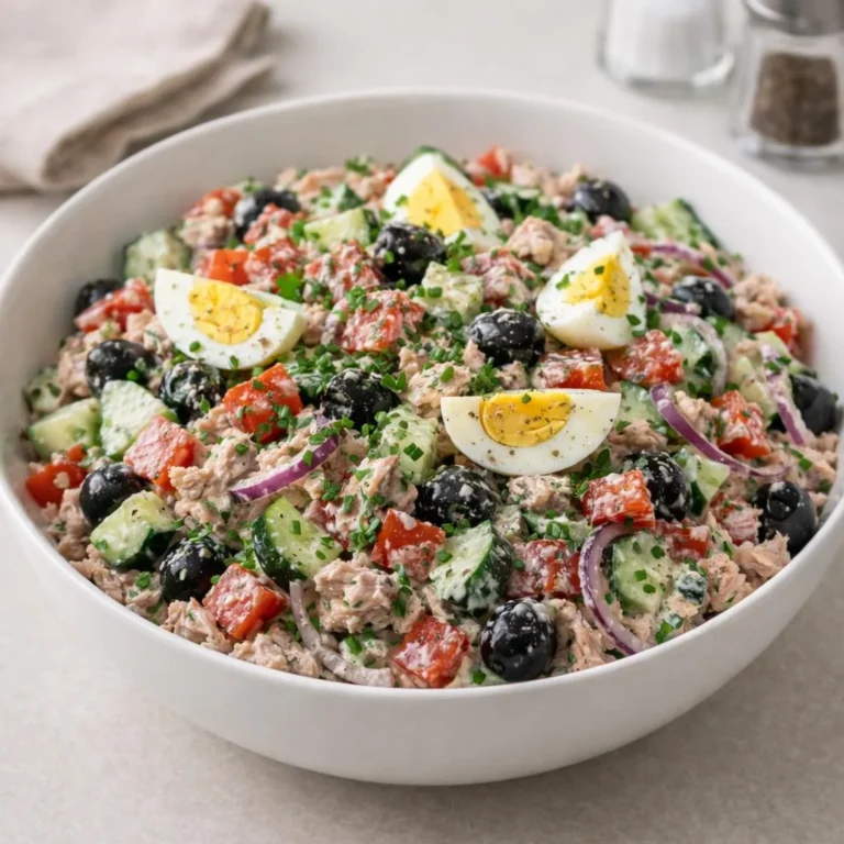 Recette salade thon concombre tomates olives (yaourt-citron)