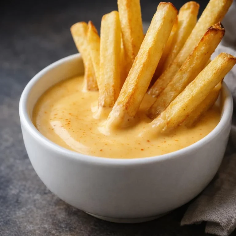 Sauce au fromage cheddar pour frites crémeuse (paprika)