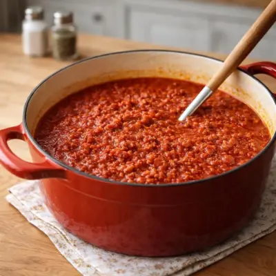 Recette sauce bolognaise maison aux tomates et viande
