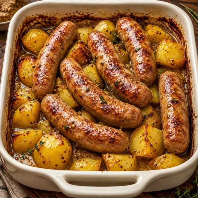 Saucisses & Pommes de Terre à la Moutarde