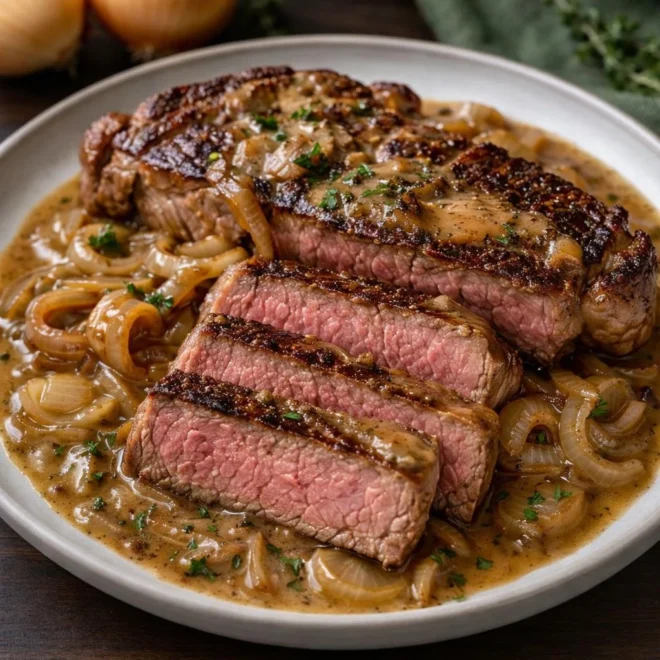 Sauce à l’oignon pour steaks : oignons confits & juteux