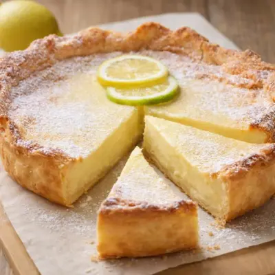 Tarte crémeuse au mascarpone et citron : fondante