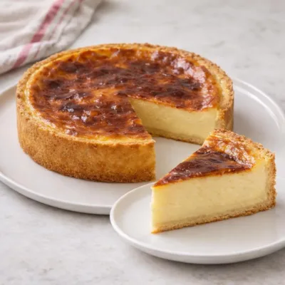 Tarte au fromage blanc vanille : base sablée croustillante