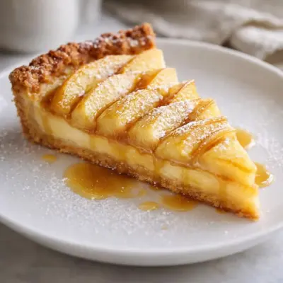 Tarte gourmande aux pommes façon normande