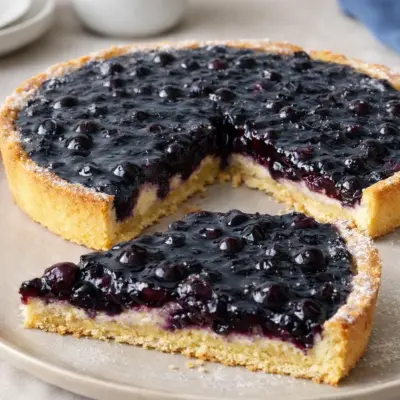 Tarte aux myrtilles crème d’amande : fondante & gourmande