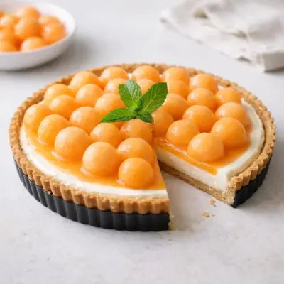 Tarte mascarpone melon : tarte sablée facile