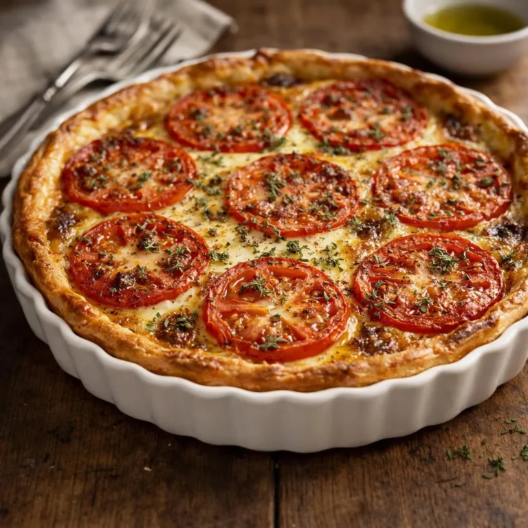 Tarte tomate comté moutarde : recette express (35 min)