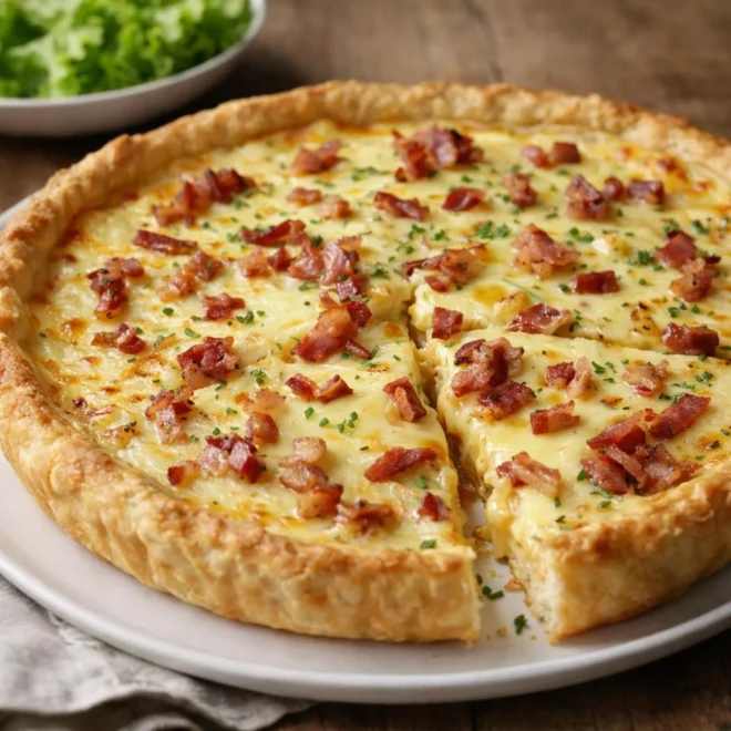 Tarticlette façon raclette : tarte au fromage fondu
